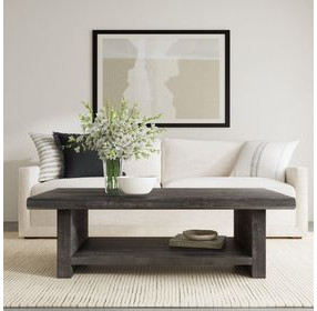 Larson Carbon Black Rectangular Coffee Table