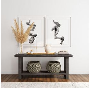 Larson Carbon Black Rectangular Console Table