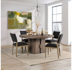 Rosemount Aged Brown 60" Round Dining Table
