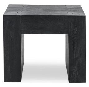 Bristol Aged Black Square End Table