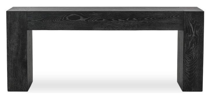 Bristol Aged Black Rectangular Console Table