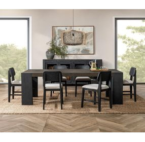 Deaven Toasted Brown 94" Rectangular Dining Room Set
