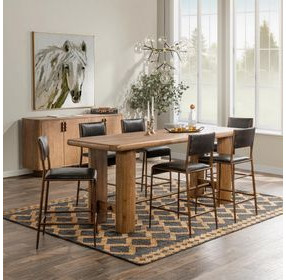 Tacoma Tawny Brown 92" Rectangular Counter Height Table