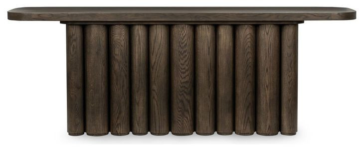 Tiber Toasted Brown Rectangular Console Table