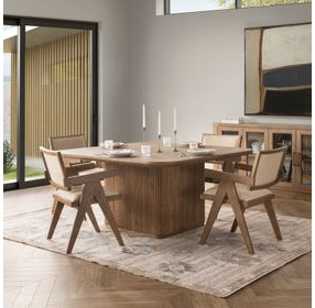 Vander Tawny Brown 60" Square Dining Table
