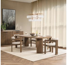 Labelle Tan Oak 92" Rectangular Dining Table
