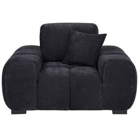 Octavia Black Upholstered Lounge Chair