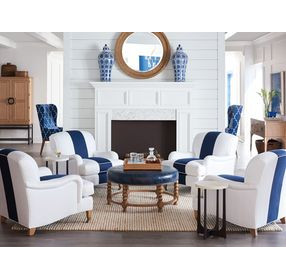 Sydney White and Black Upholstered Chair