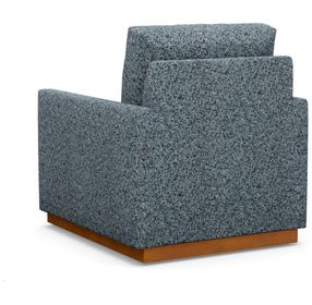 Meadow View Blue Upholstered Swivel Chair
