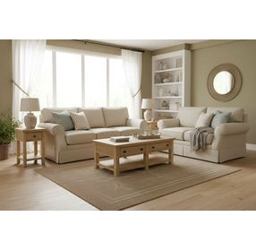 Emilia Natural Rectangular Occassional Table Set