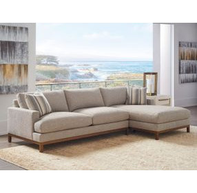 Horizon Beige 110" Upholstered LAF Sectional