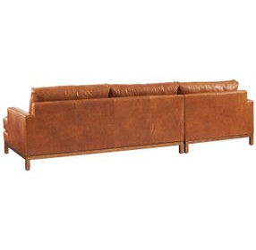 Horizon Brown Leather Upholstered RAF Sectional