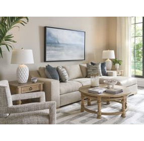 Hollister Brown Round Cocktail Table