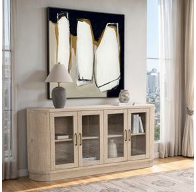 Vander Cream Washed 4 Door Buffet