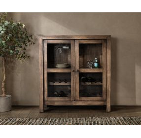 Eli Brown 2 Glass Door Bar Cabinet