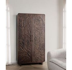 Albero Kona Brown 2 Door Tall Accent Cabinet