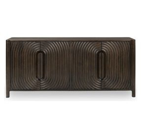 Colson Dark Brown 4 Door Buffet