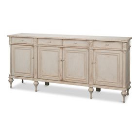 Lilac White 4 Door Sideboard