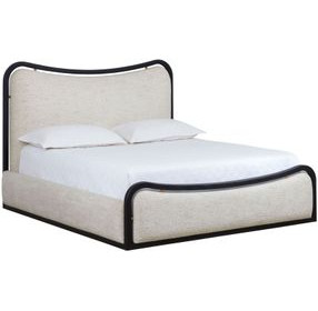 Junia Hailey Moon King Upholstered Platform Bed
