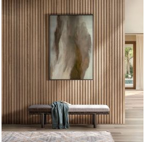 Brooklyn Coco Latte and Beige Leather Upholstered 70" Accent Bench