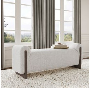 Sierra Sand Upholstered 60" Accent Bench