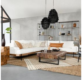 Comporta Faro White 3 Piece Modular Sectional