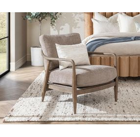 Lennon Grayish Brown Upholstered Accent Chair