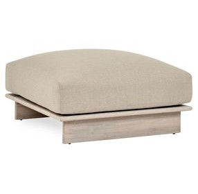 Livia Taupe Outdoor Square Ottoman