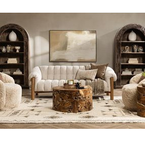 Sansa Cream 86" Sofa