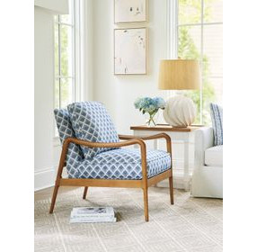 Leblanc Blue Upholstered Chair