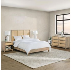 Jensen Meadow Taupe King Panel Bed