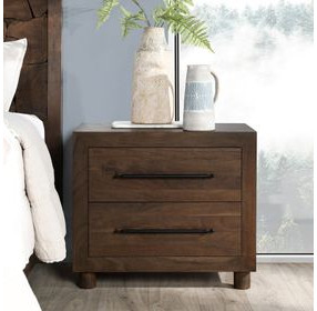 Jaxon Harvest Brown 2 Drawer Nightstand