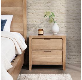 Laguna Natural Maple 2 Drawer Nightstand