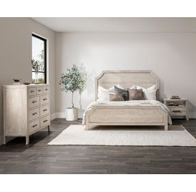 Westmont Creamwood King Panel Bed