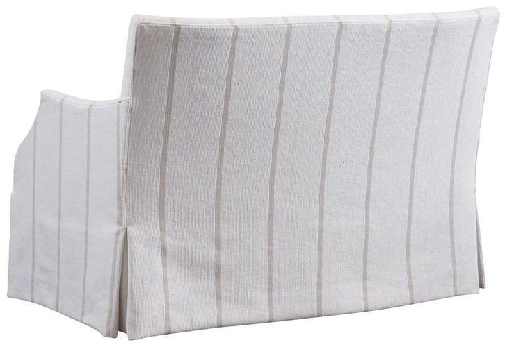 Agate White Upholstered 51" Settee