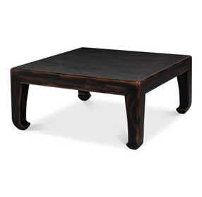 Classic Chinese Black Square Cocktail Table