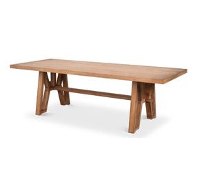 Miner's Camp Natural 98" Rectangular Dining Table