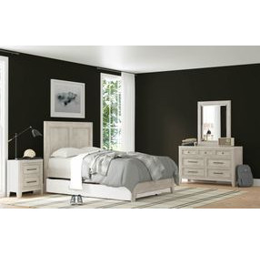 Carlson Washed Linen Full Panel Bed