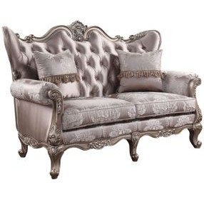 Jayceon Champagne 68" Loveseat with Pillows