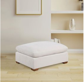 Lakeview Ivory Upholstered Ottoman