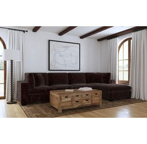 Lakeview Dark Chocolate 5 Piece Modular Sectional