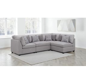 Cambria Gray 4 Piece Modular Sectional