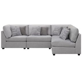 Cambria Gray 4 Piece Modular Sectional