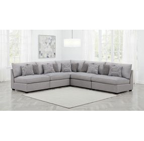 Cambria Gray 5 Piece Modular Sectional