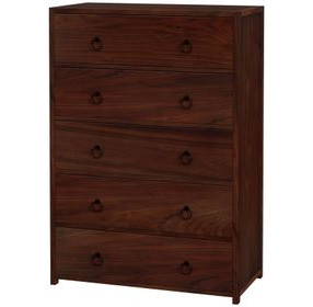Lark Medium Brown 36" 5 Drawer Chest