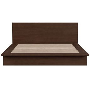Halmstad Brown King Platform Bed