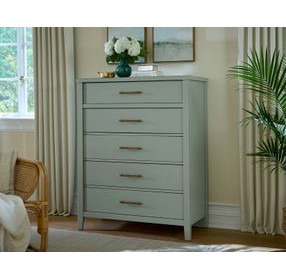 Pure Maple Sage 5 Drawer Chest