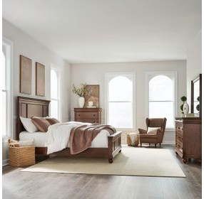 Vintage Heritage Rustic Cherry 8 Drawer Dresser with Mirror