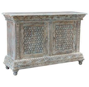 Beth Seaside Blue 2 Door Accent Cabinet