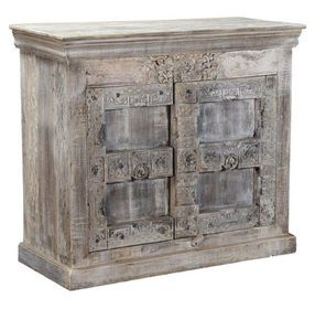 Alta Antique White 2 Door Accent Cabinet